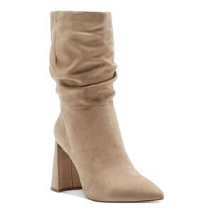 VINCE CAMUTO Womens Brown Ambie Pointed Toe Flare Leather Slouch Boot 6 M